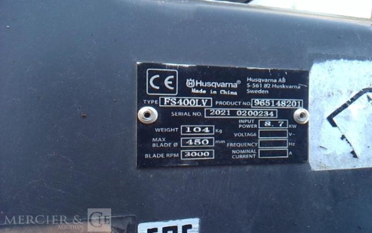 HUSQVARNA SCIE DE SOL FS400LV AN2021 ORA SD250