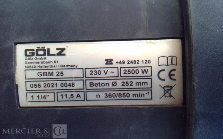 GOLZ CARROTEUSE SUR COLONNE GBM25 SD250 ORA SD252