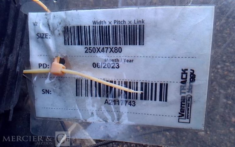 VEMA 2 CHENILLES NEUVES POUR MINIPELLE 250X47X80 NOIR SD255