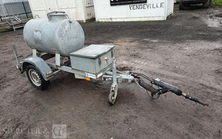 HUBIERE REMORQUE TONNE A EAU 500 LITRES AVEC POMPE A EAU ELECTRIQUE –  TON010005