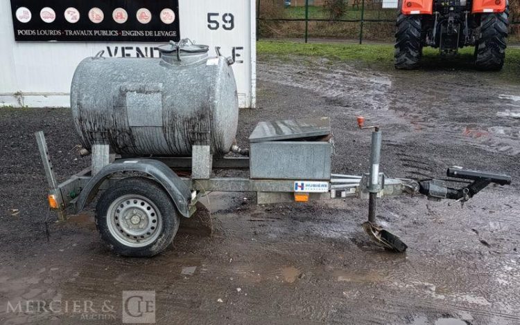 HUBIERE REMORQUE TONNE A EAU 500 LITRES AVEC POMPE A EAU ELECTRIQUE –  TON010006