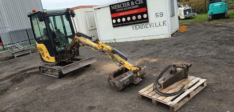 YANMAR MINI PELLE SUR CHENILLES SV18 – DIESEL – 1,9T –  1087 HEURES – ANNEE 2019  12932