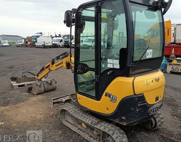 YANMAR MINI PELLE SUR CHENILLES SV18 – DIESEL – 1,9T –  1087 HEURES – ANNEE 2019  12932