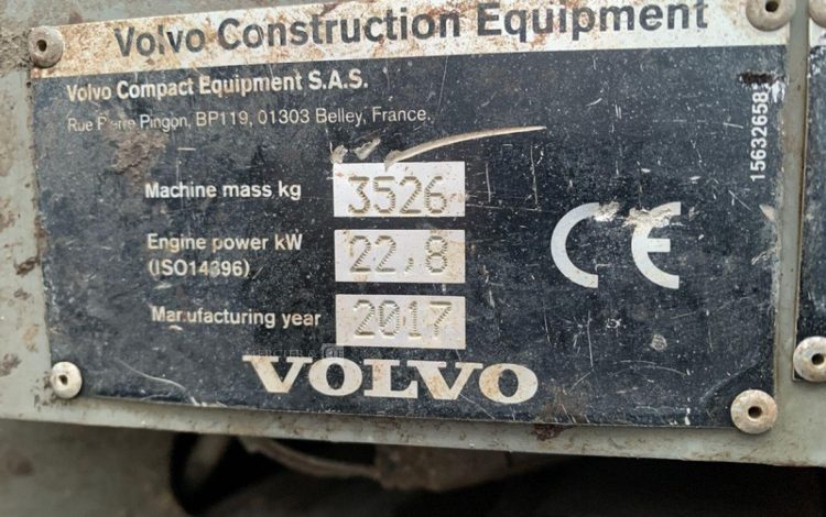 VOLVO ECR35D  265456