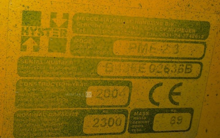 HYSTER PME 23  TRA005088