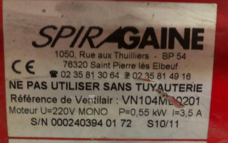 SPIRAGAINE VN104MB0201  36MAM22026