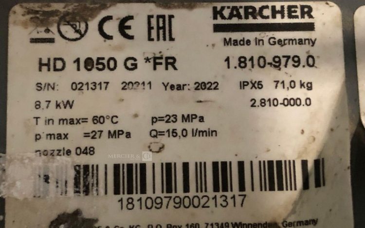 KARCHER HD 1050 GFR  47MAM22026