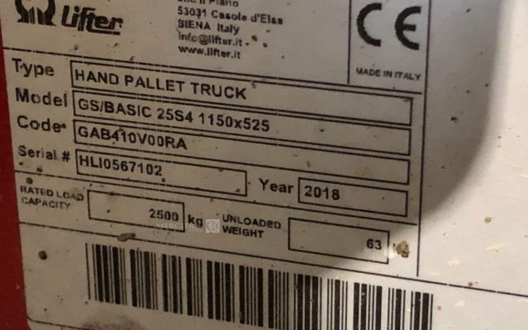 PRAMAC GS BASIC 25S4 / 1150 X 525  92MAM22026