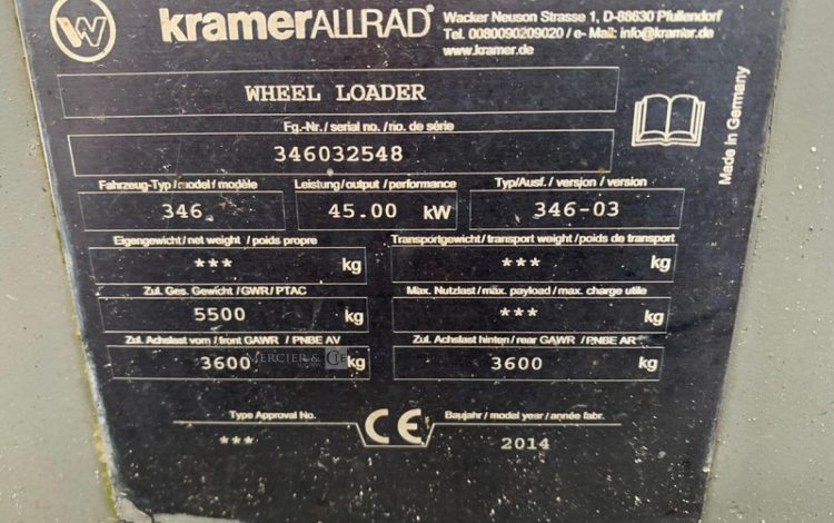 KRAMER ALLRAD 346-03  H222G016
