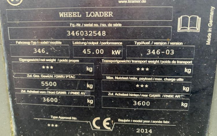 KRAMER ALLRAD 346-03  H222G016