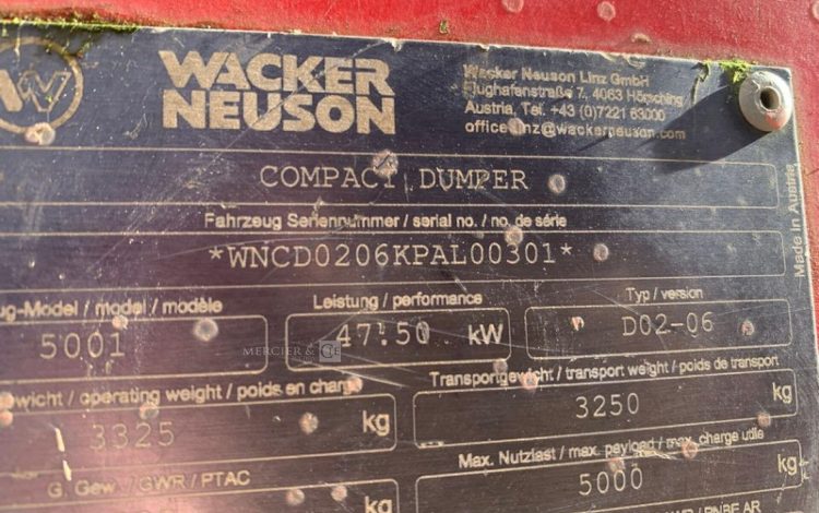 WACKER NEUSON 5001 / D02-06  118159