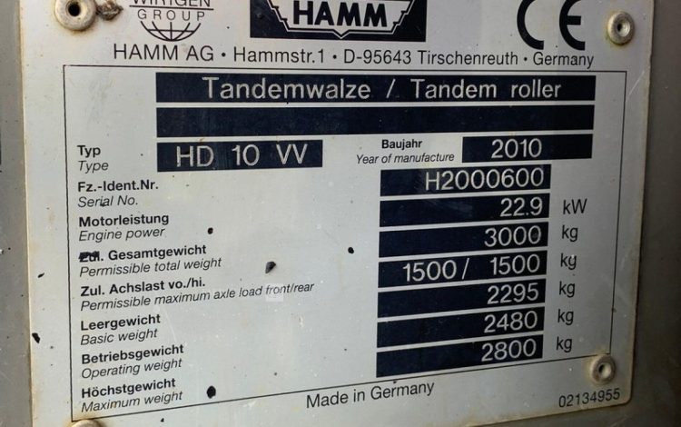 HAMM HD 10 VV  24102228