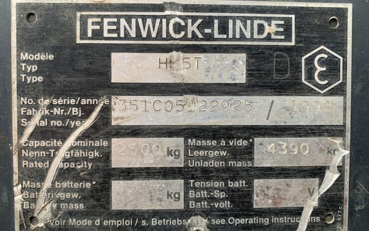 FENWICK H25T  YD22925