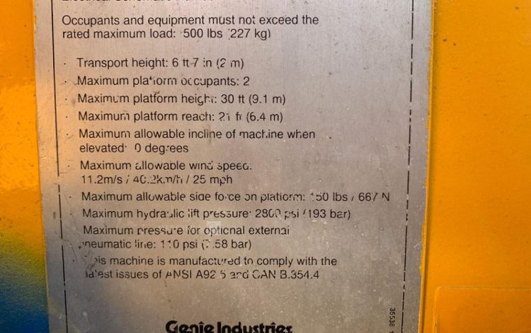 GENIE Z30/20N  TE11A829