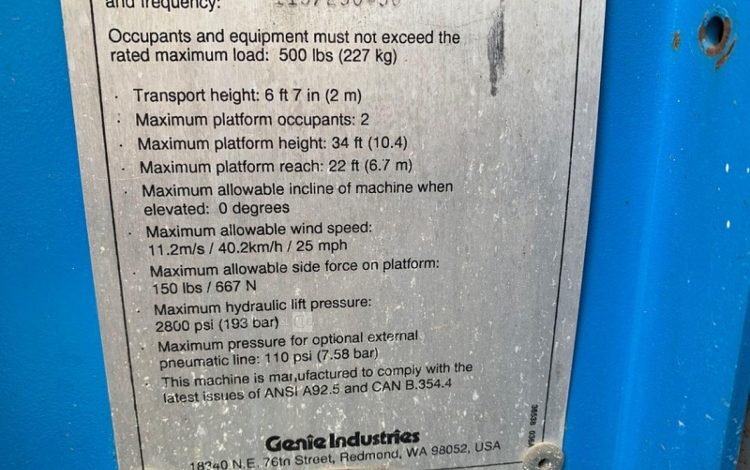 GENIE Z34/N  TE12A610