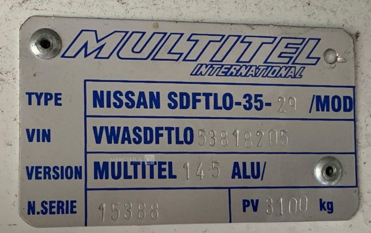 NISSAN NISSAN CABSTAR / MULTITEL 145ALU  VL15B2412