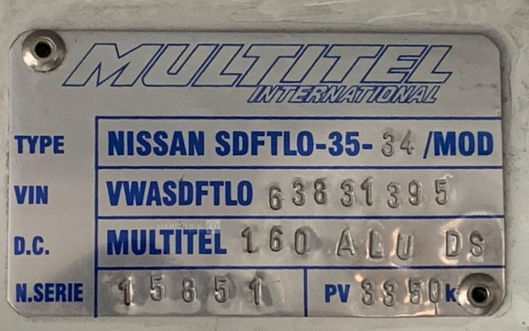 NISSAN NISSAN CABSTAR / MULTITEL 160ALU DS  VL16A2750