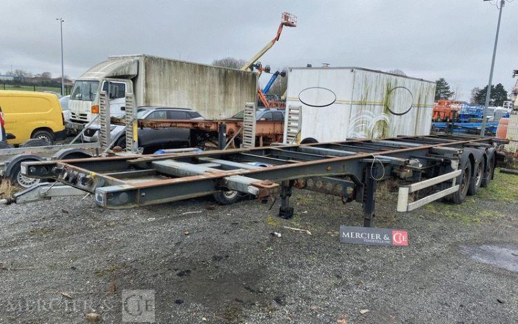 LECITRAILER SREM 3 ESS 42T PORTE CONTENEUR – pour pieces sans CG  AL-925-GG