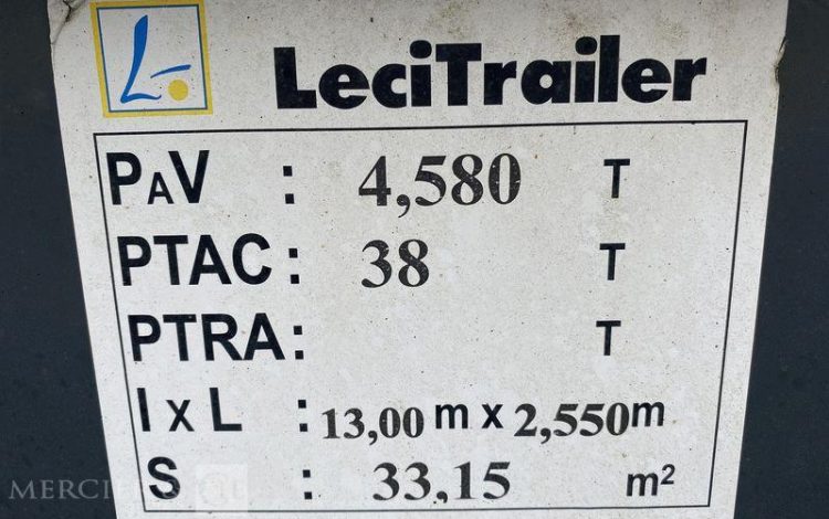 LECITRAILER SREM 3 ESS 42T PORTE CONTENEUR – pour pieces sans CG  AL-925-GG