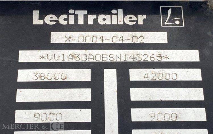 LECITRAILER SREM 3 ESS 42T PORTE CONTENEUR – pour pieces sans CG  AL-925-GG