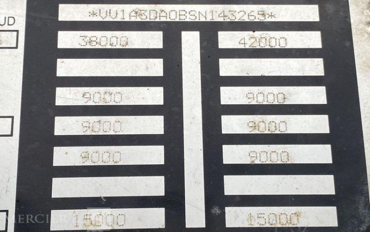 LECITRAILER SREM 3 ESS 42T PORTE CONTENEUR – pour pieces sans CG  AL-925-GG