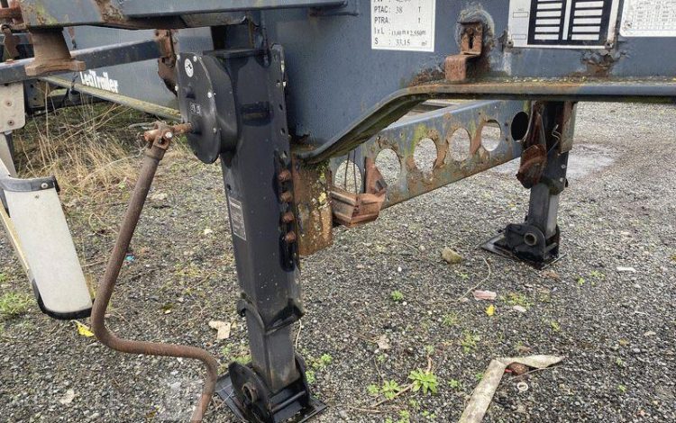 LECITRAILER SREM 3 ESS 42T PORTE CONTENEUR – pour pieces sans CG  AL-925-GG