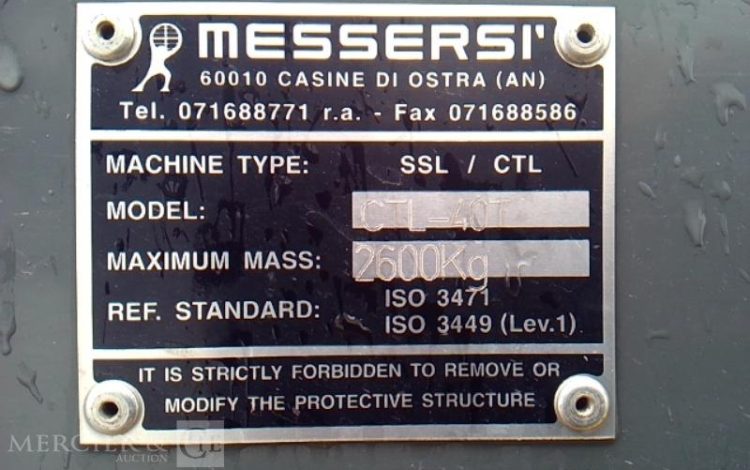 MESSERSI MINI CHARGEUR CTL-40T – 353H – AN2021 JAUNE D0001742