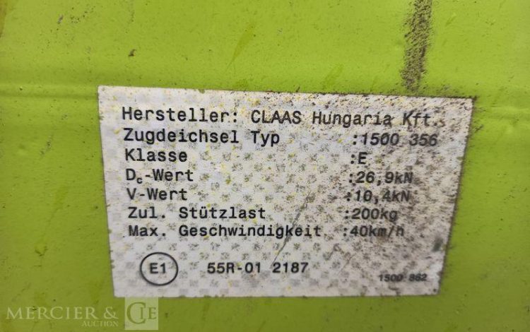 CLAAS CHARIOT COUPE V600  DT-368-FC