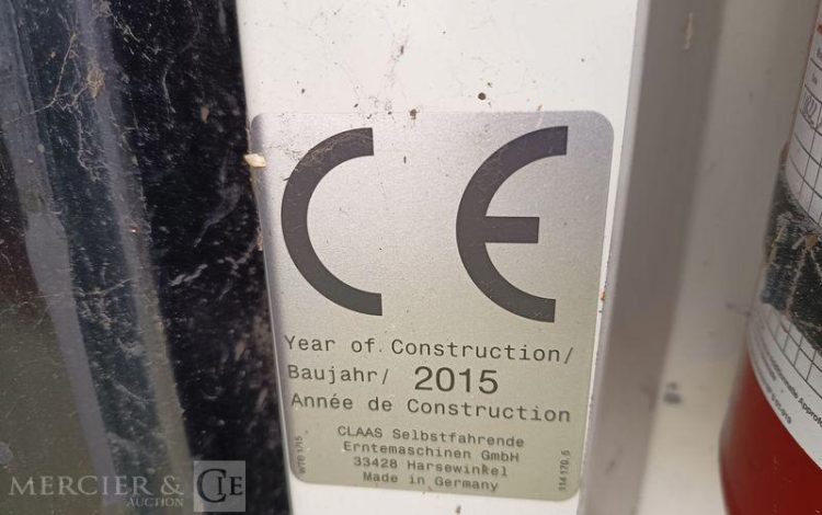 CLAAS MOISSONNEUSE BATTEUSE TUCANO 440 – DIESEL – 1576 HEURES – ANNEE 2015  DT-384-FC