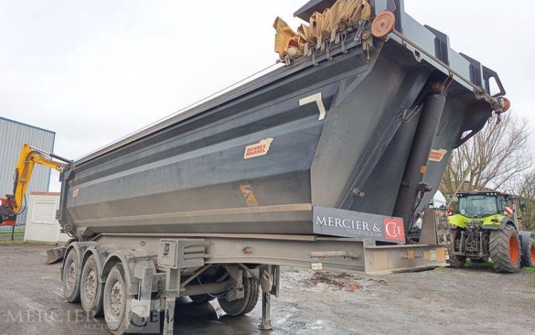 BENALU SEMI REMORQUE BENNE BASCULANTE – 3 ESSIEUX – PTAC 38 TONNES – ANNEE 2017  EQ-235-EH