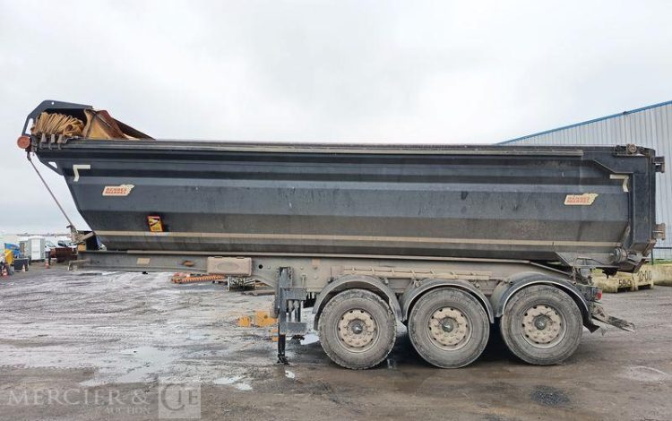 BENALU SEMI REMORQUE BENNE BASCULANTE – 3 ESSIEUX – PTAC 38 TONNES – ANNEE 2017  EQ-235-EH