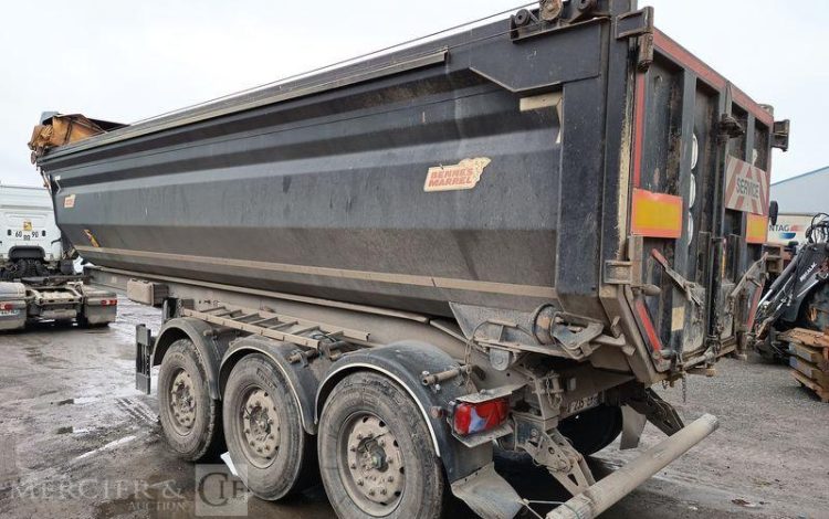 BENALU SEMI REMORQUE BENNE BASCULANTE – 3 ESSIEUX – PTAC 38 TONNES – ANNEE 2017  EQ-235-EH