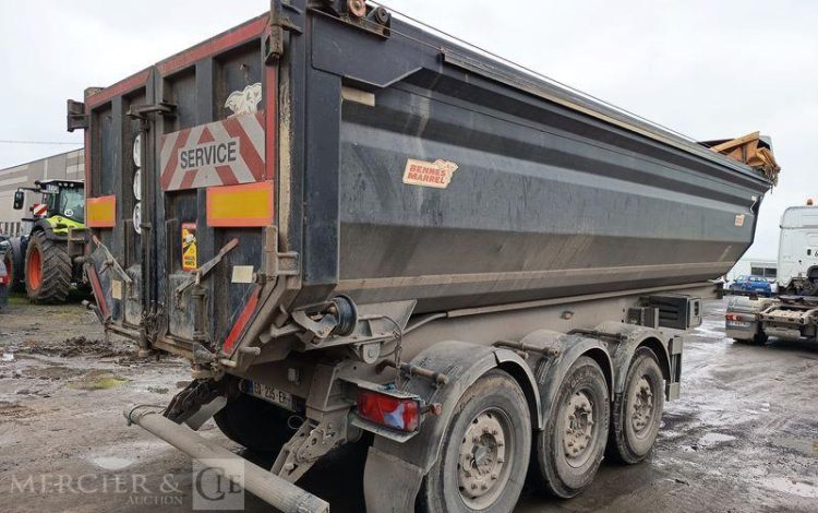 BENALU SEMI REMORQUE BENNE BASCULANTE – 3 ESSIEUX – PTAC 38 TONNES – ANNEE 2017  EQ-235-EH