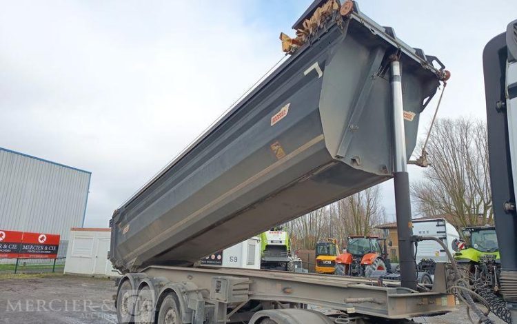 BENALU SEMI REMORQUE BENNE BASCULANTE – 3 ESSIEUX – PTAC 38 TONNES – ANNEE 2017  EQ-235-EH