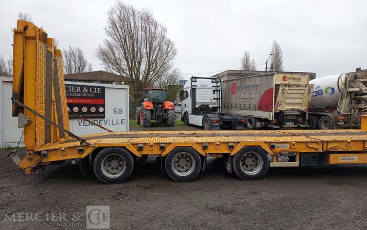 LOUAULT SEMI REMORQUE PORTE ENGIN SR34 3 ESSIEUX – PTAC 45 TONNES –  FC-354-HY