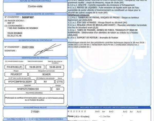 PEUGEOT BOXER 2.0 HDI 130ch L2H2 BLANC FH-670-BQ