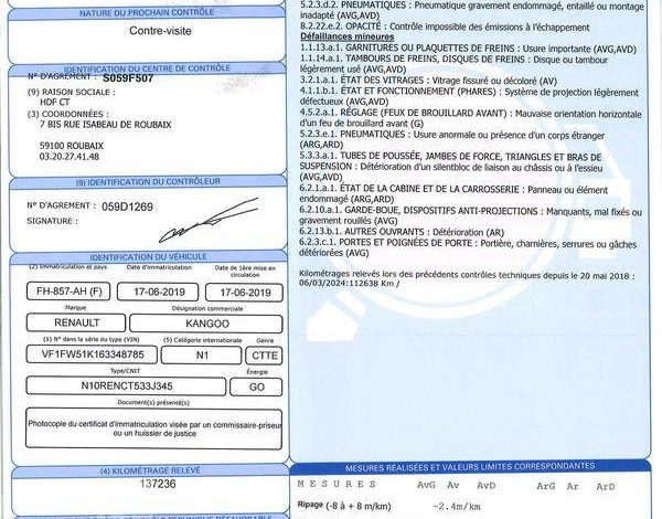 RENAULT KANGOO 1.5 DCI 90ch EXTRA BLANC FH-857-AH