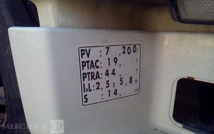 MAN TGX 18.500 4X2 PTAC 19T BLANC FJ-345-DH