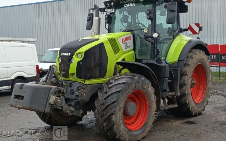 CLAAS TRACTEUR AGRICOLE AXION 830 CMATIC DIESEL – 3353 HEURES – ANNEE 2019  FJ-992-NF