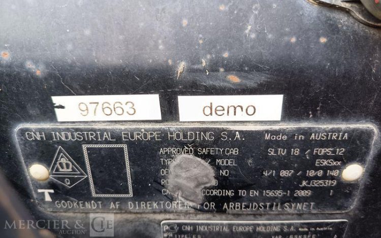 CASE TRACT IH PUMA 220 CVX- DIESEL – ANNEE 2019  FM-471-VK