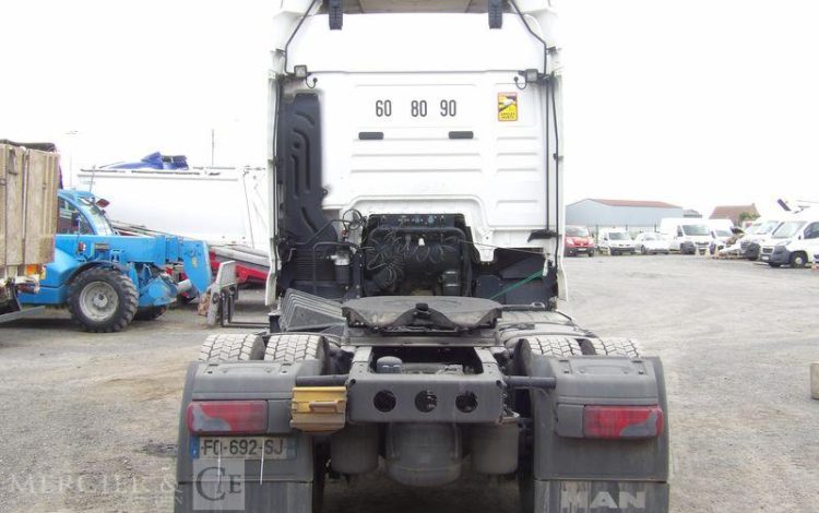 MAN TGX 18.510 4×2 BL SA PTRA 44 TONNES – 320185 KMS – ANNEE 2020 BLANC FQ-692-SJ