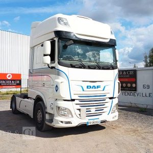 DAF XF 480 FT – PTRA : 44 TONNES – DIESEL –  840877 KMS – ANNEE 2020 BLANC FR-093-BJ