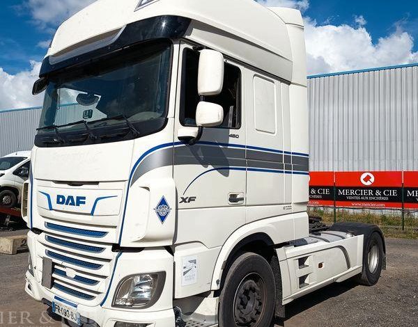 DAF XF 480 FT – PTRA : 44 TONNES – DIESEL –  840877 KMS – ANNEE 2020 BLANC FR-093-BJ