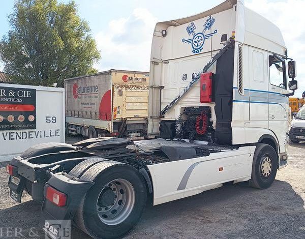 DAF XF 480 FT – PTRA : 44 TONNES – DIESEL –  840877 KMS – ANNEE 2020 BLANC FR-093-BJ