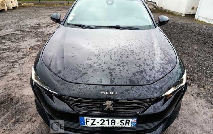 PEUGEOT 508 PURE TECH 130 CH S&S ALLURE PACK EAT8 – DIESEL 109939 KMS – ANNEE 2021 NOIR FZ-218-SR