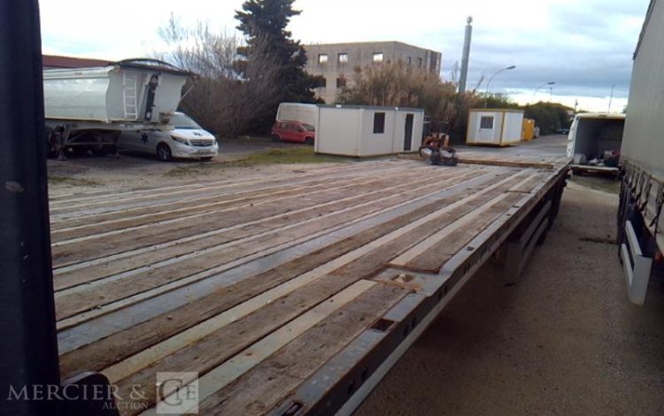 LECITRAILER SEMI-REMORQUE PLATEAU 3 ESSIEUX PTAC 38T GRIS GB-401-HW