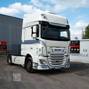 DAF XF 480 FT – PTRA : 44 TONNES – DIESEL – 605344 KMS – ANNEE 2021 BLANC GD-703-CV
