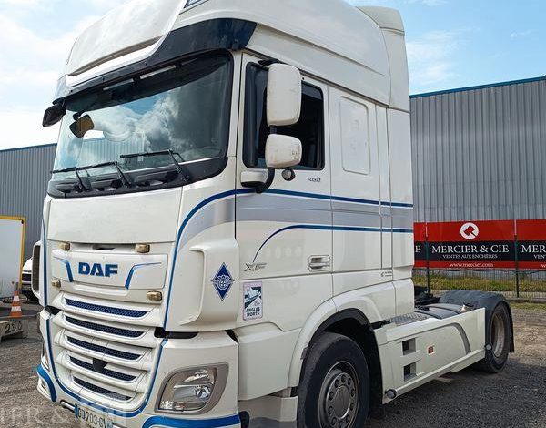 DAF XF 480 FT – PTRA : 44 TONNES – DIESEL – 605344 KMS – ANNEE 2021 BLANC GD-703-CV