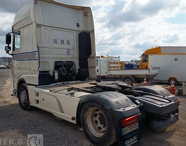 DAF XF 480 FT – PTRA : 44 TONNES – DIESEL – 605344 KMS – ANNEE 2021 BLANC GD-703-CV