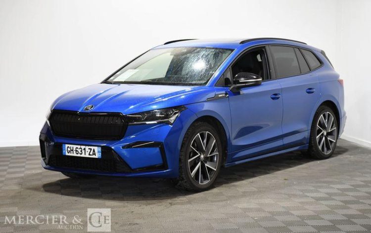 SKODA ENYAQ 80X 82KWH 265ch SPORT LINE 4X4 BVA BLEU GH-631-ZA